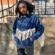 Tassel loose casual denim coat