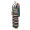 Fashion casual V-neck colorful stripe print suit