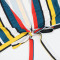 Fashion casual V-neck colorful stripe print suit