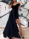 Sexy V-neck raglan sleeve dress dress