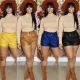 Solid leather super shorts