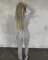 Hooded strap two piece suit