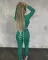 Hooded strap two piece suit