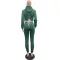Hooded strap two piece suit