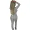 Hooded strap two piece suit