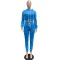 Hooded strap two piece suit