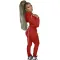 Hooded strap two piece suit