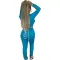 Hooded strap two piece suit