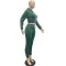 Hooded strap two piece suit