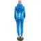 Hooded strap two piece suit