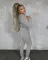 Hooded strap two piece suit