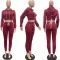 Hooded strap two piece suit