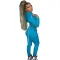 Hooded strap two piece suit