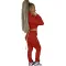 Hooded strap two piece suit