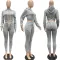 Hooded strap two piece suit