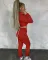 Hooded strap two piece suit