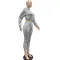 Hooded strap two piece suit