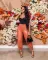 PU leather casual Leggings