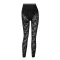 Printed lace high waist trousers