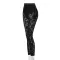 Printed lace high waist trousers
