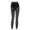 Printed lace high waist trousers