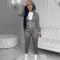 Hooded fashion casual sports suit