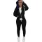 Hooded fashion casual sports suit