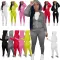 Hooded fashion casual sports suit