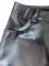 PU leather straight pants
