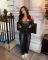 PU leather straight pants