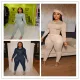 Long sleeve sexy casual sports suit