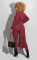 Autumn and winter new Jumpsuit long coat two piece set
