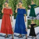 Spring and summer new chest wrap off shoulder dress