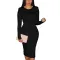 Sexy fashion solid dress