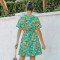 Summer new Chiffon Short Sleeve Dress