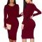 Sexy fashion solid dress