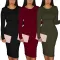 Sexy fashion solid dress