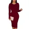 Sexy fashion solid dress