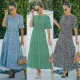 Printed chiffon dress