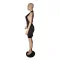 Solid V-neck sexy dress