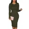 Sexy fashion solid dress
