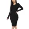 Sexy fashion solid dress