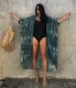 Casual beach bikini hoodie with straps