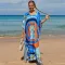 Beach Bikini hoodie with straps
