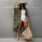 Casual beach bikini hoodie with straps