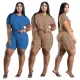Temperament solid color wave edge suit