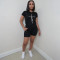 Casual printed shorts short sleeved sportswear
