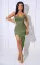 Sexy suspender irregular dress