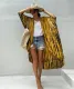 Casual beach bikini hoodie with straps