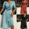 V-neck bohemian dress
